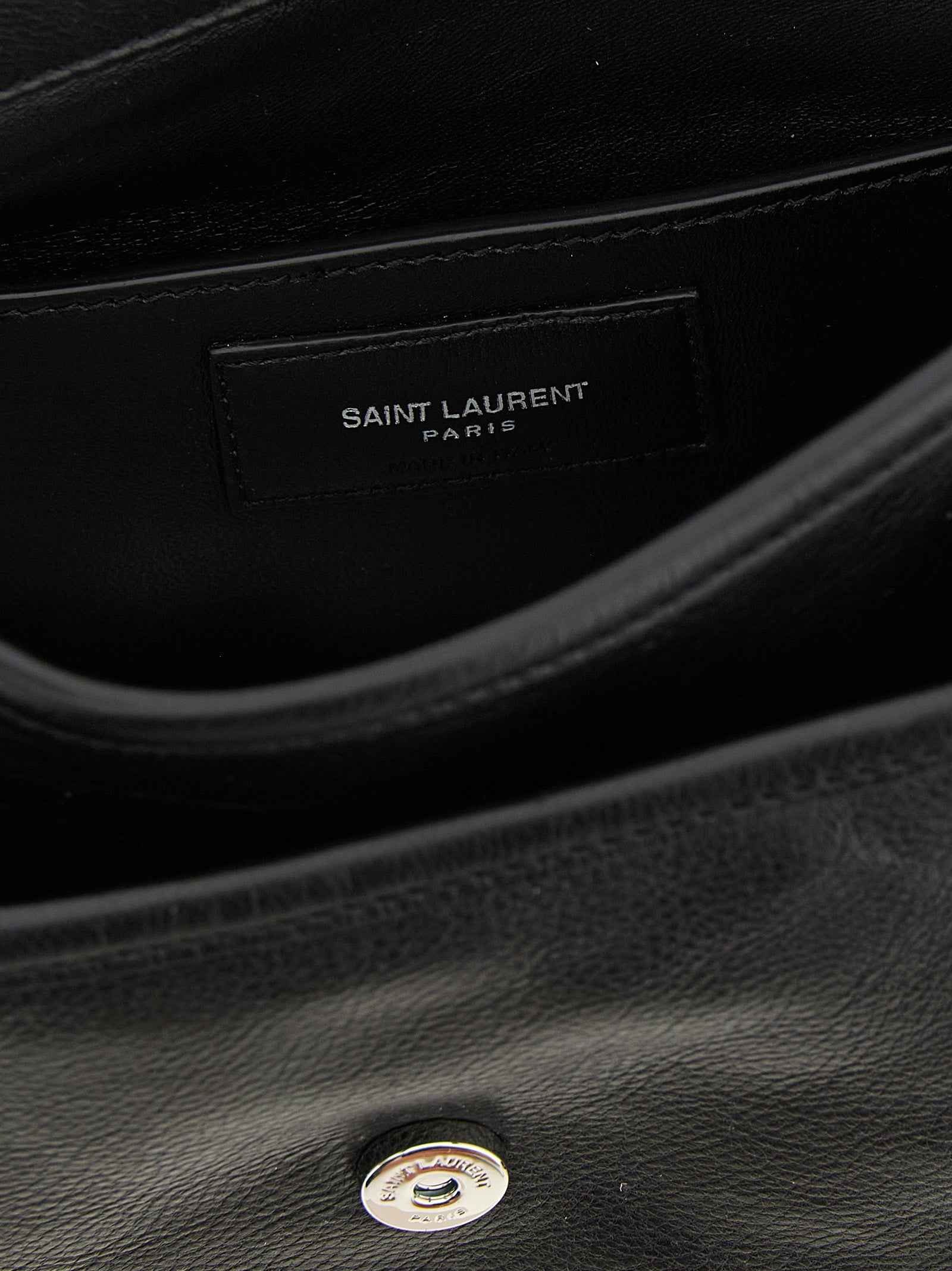 Black Calfskin Crossbody Bag