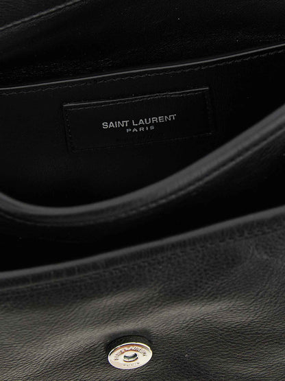 Black Calfskin Crossbody Bag