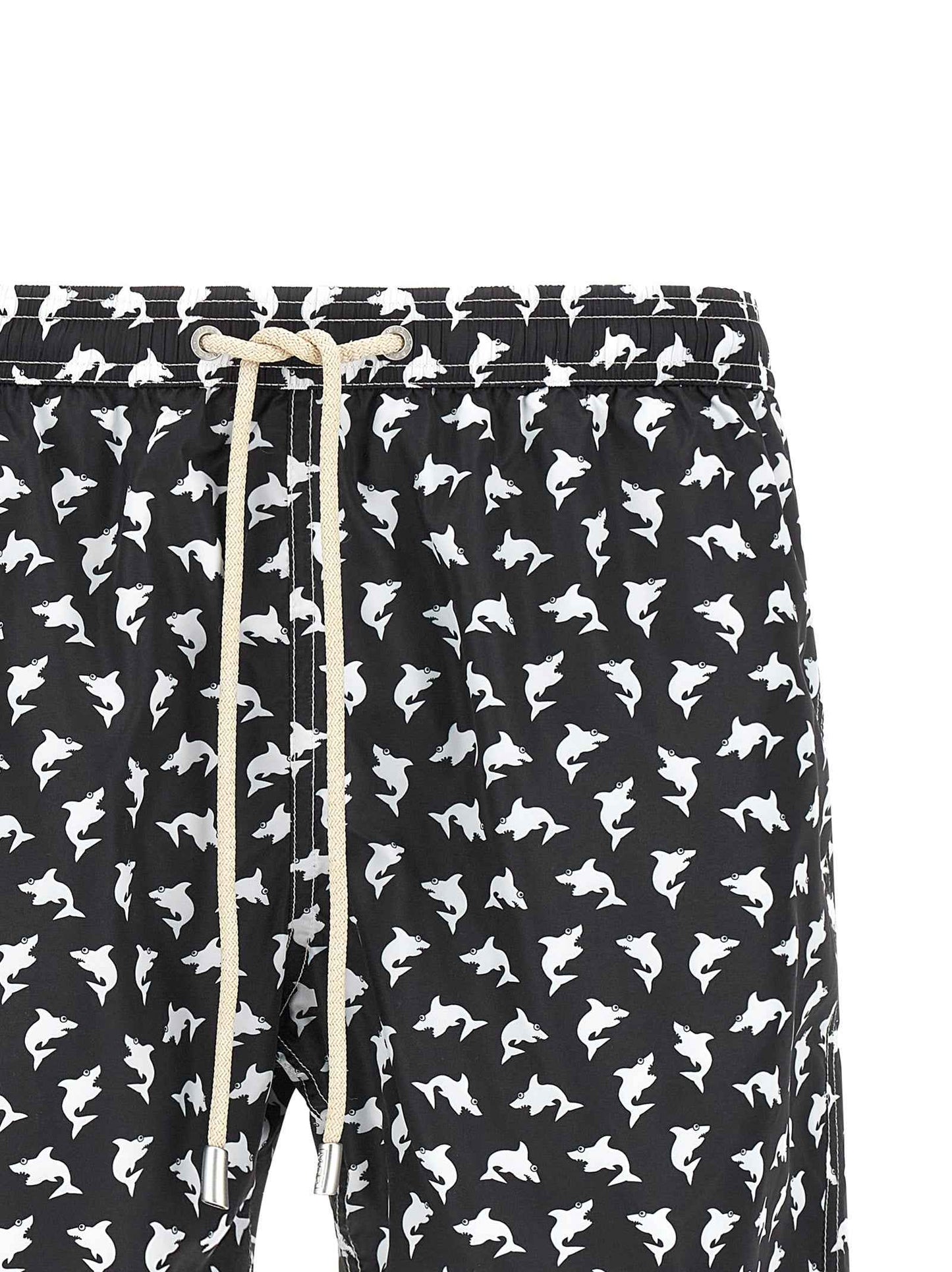 Bicolor Polyester Swim Shorts