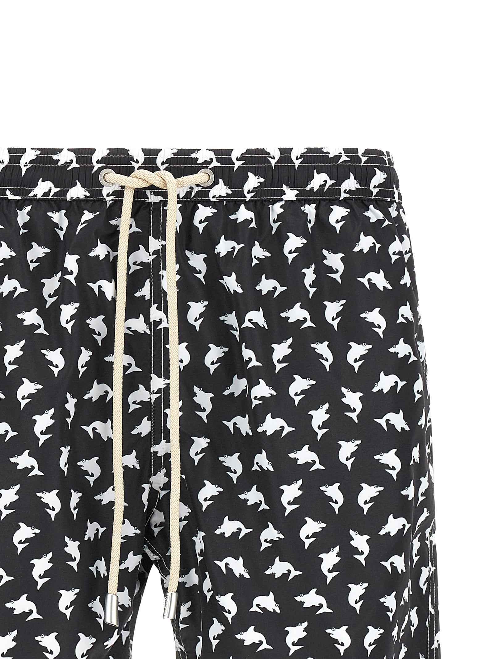 Bicolor Polyester Swim Shorts