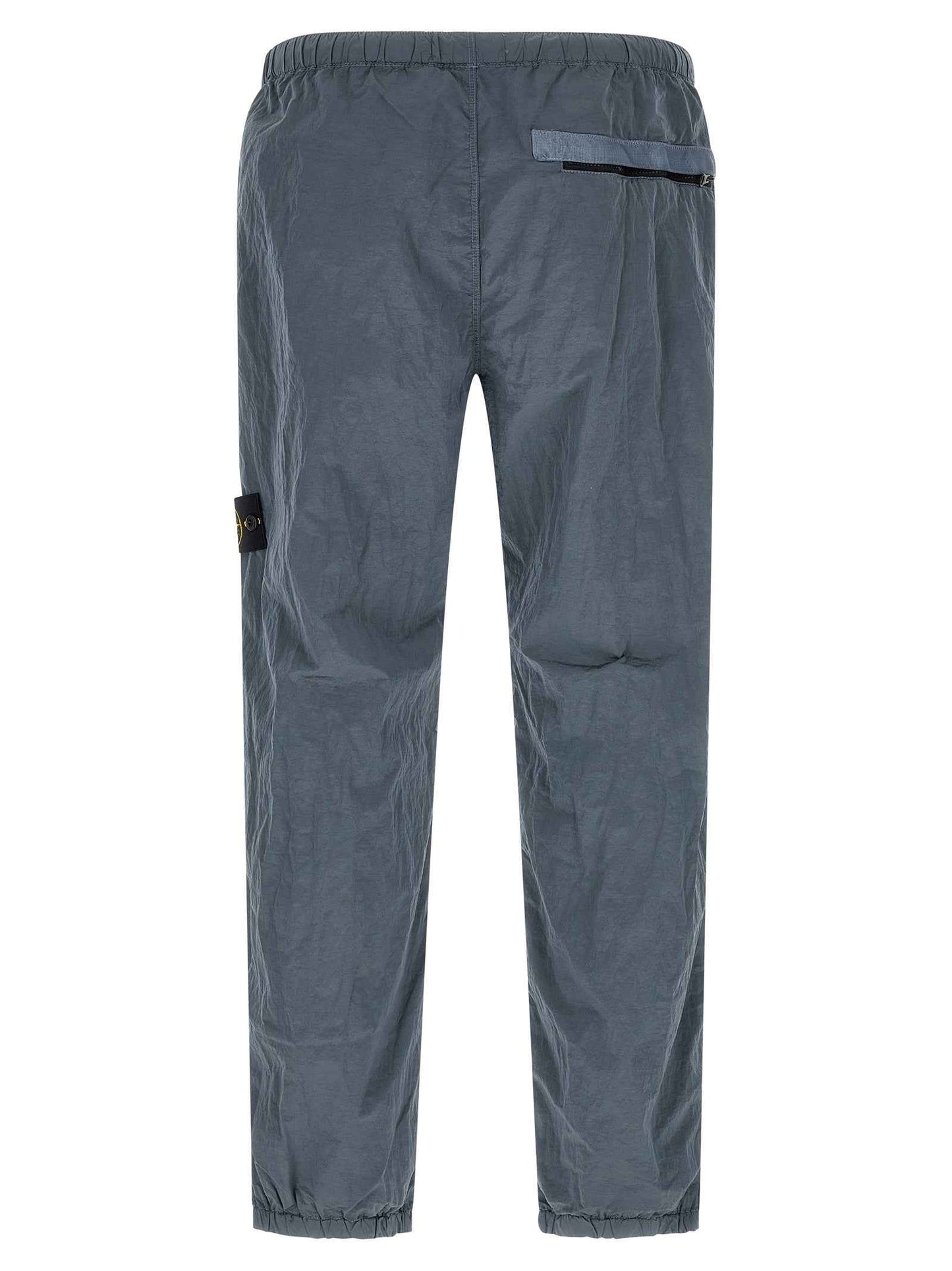 Blue Polyamide Joggers (Workout Pants)