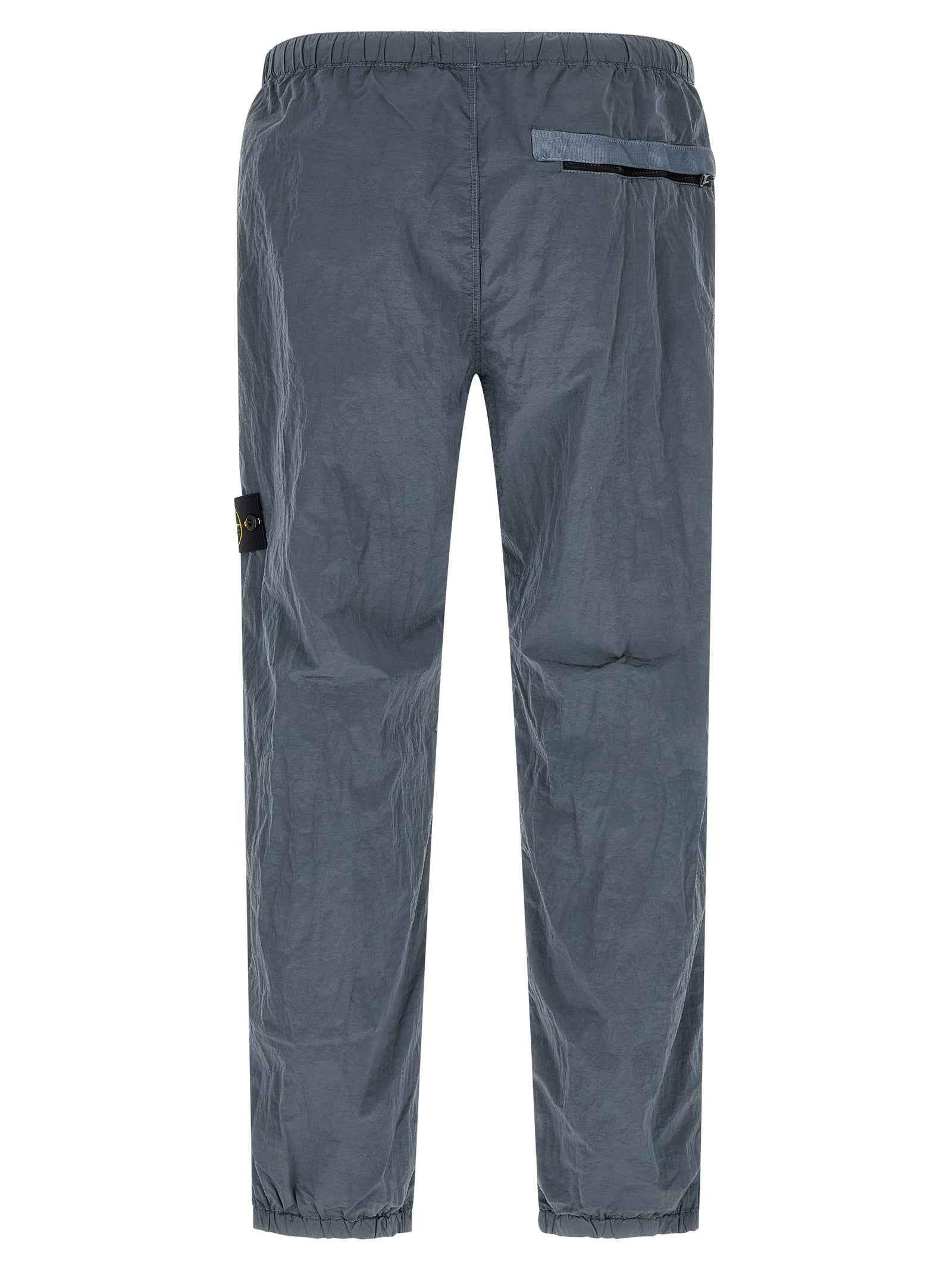Blue Polyamide Joggers (Workout Pants)
