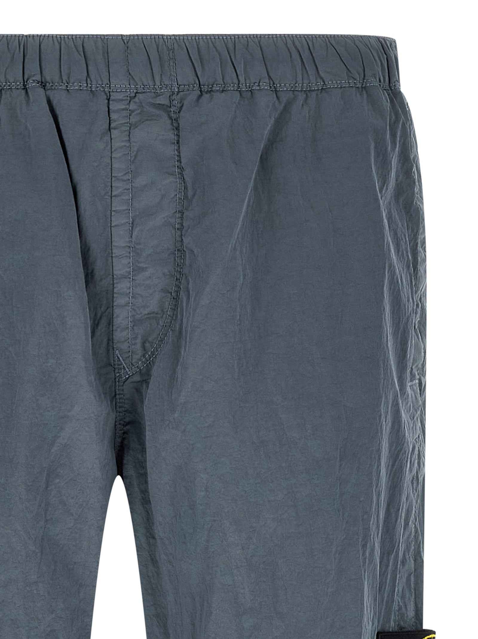 Blue Polyamide Joggers (Workout Pants)