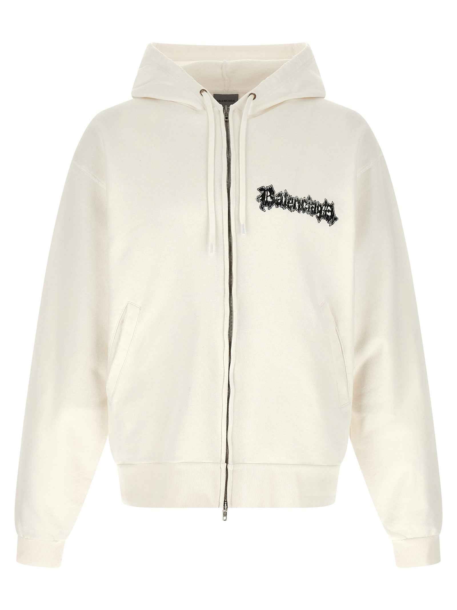 White Cotton Sweatshirt