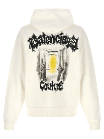 White Cotton Sweatshirt
