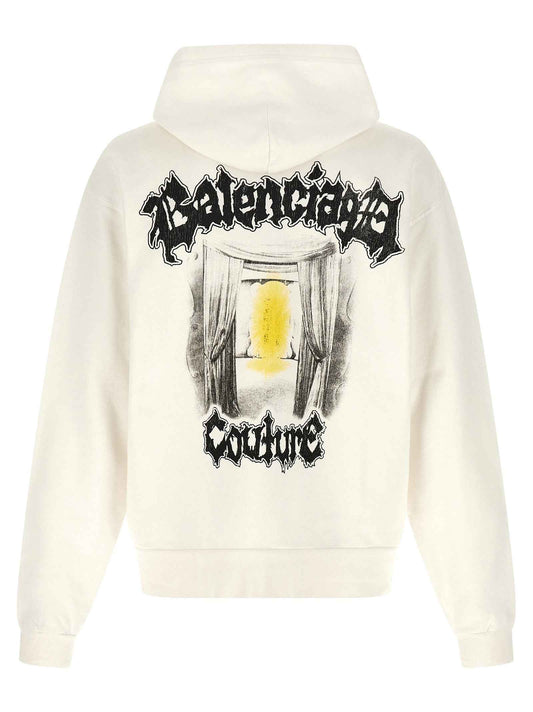 White Cotton Sweatshirt