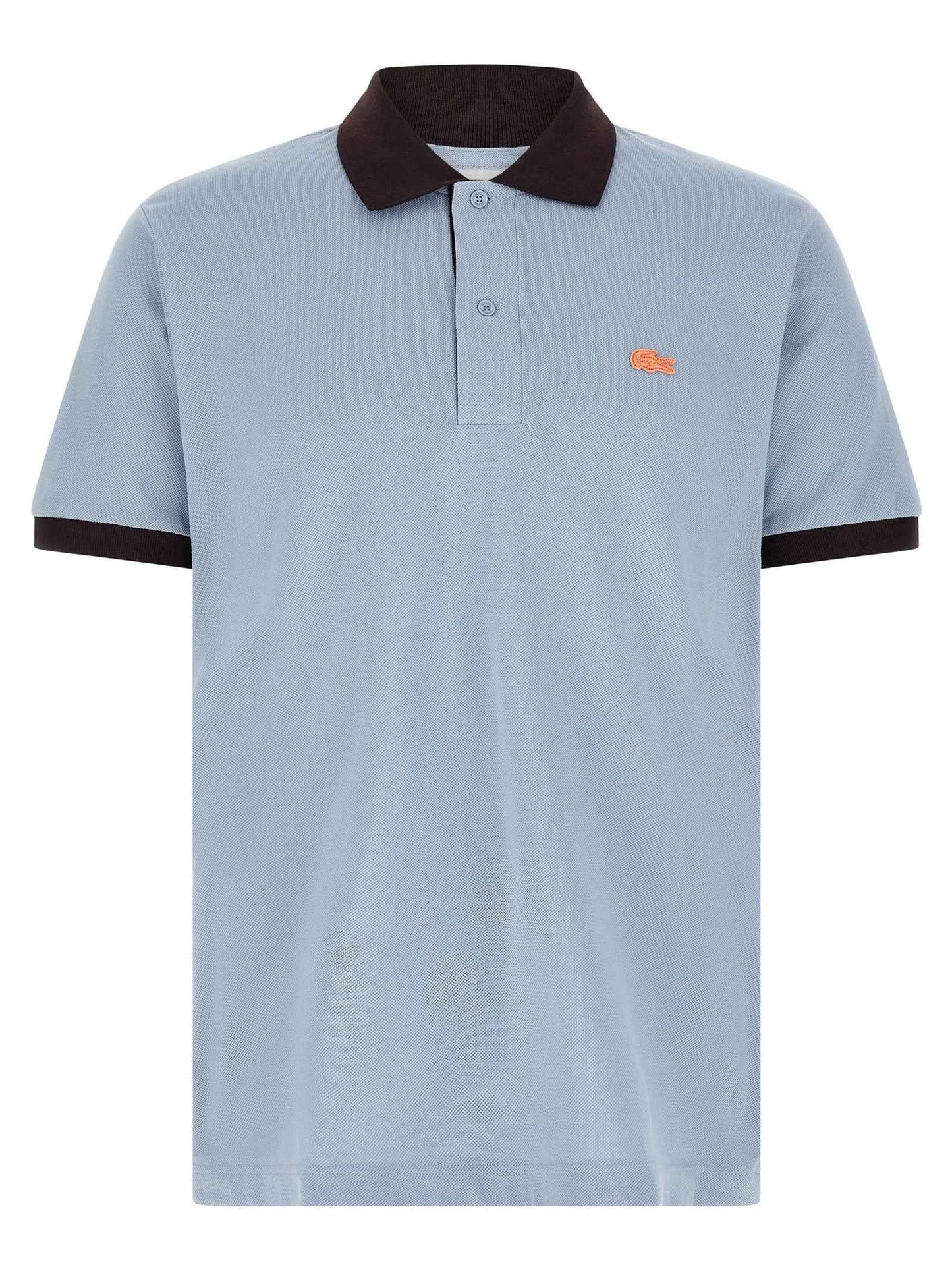 Blue Cotton Polo Shirt