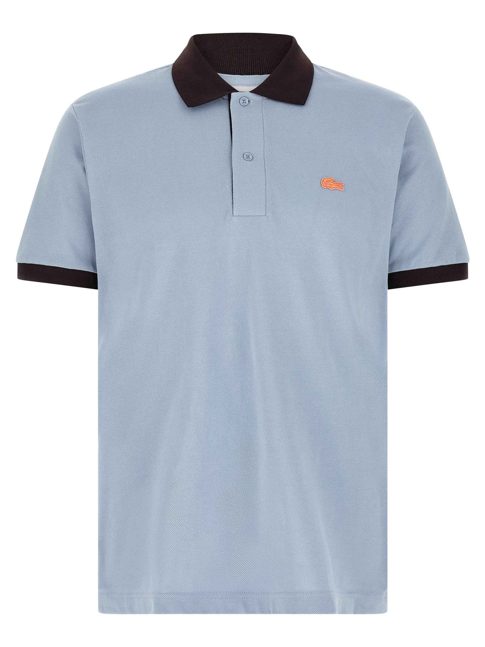 Blue Cotton Polo Shirt