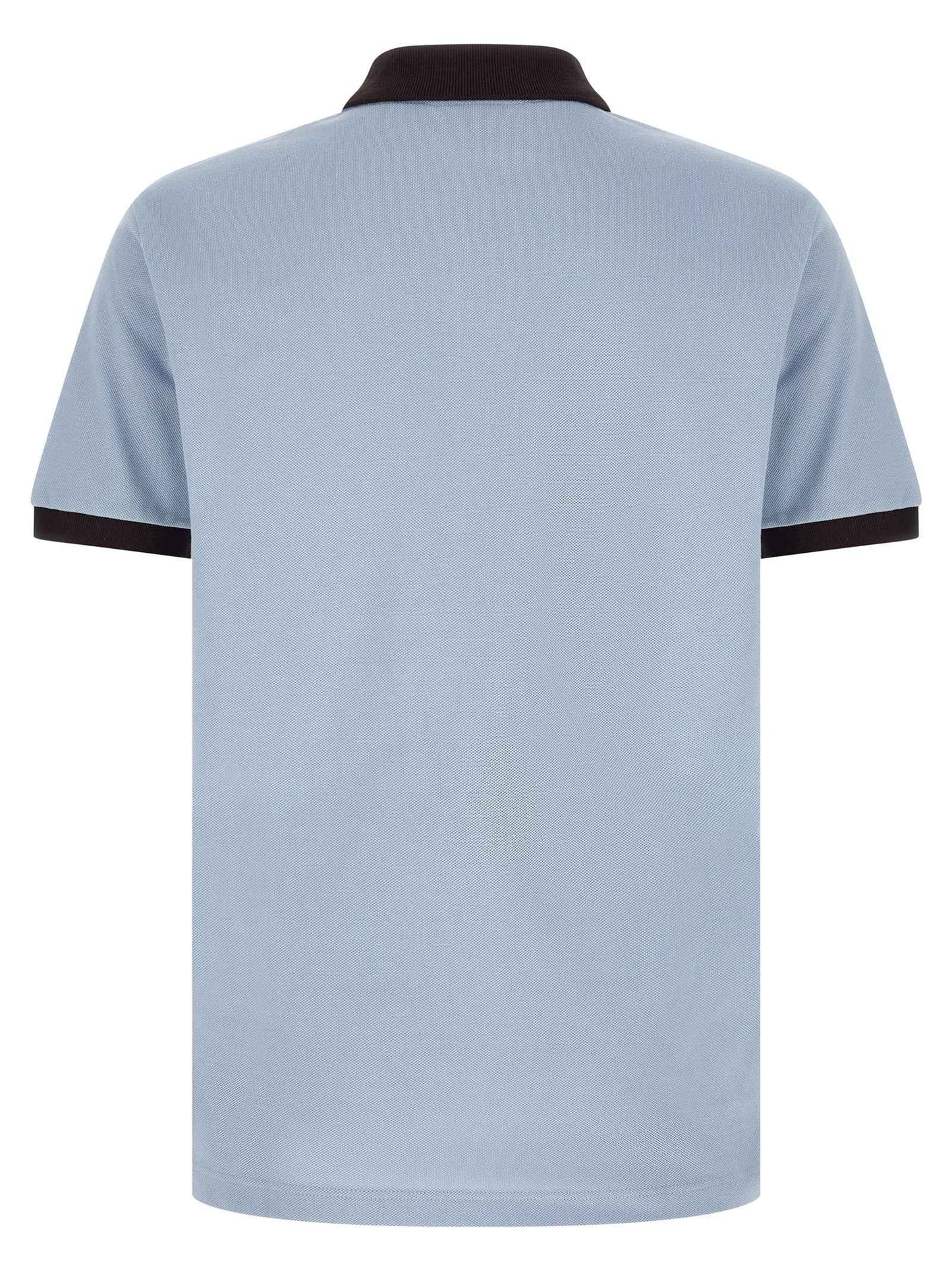 Blue Cotton Polo Shirt