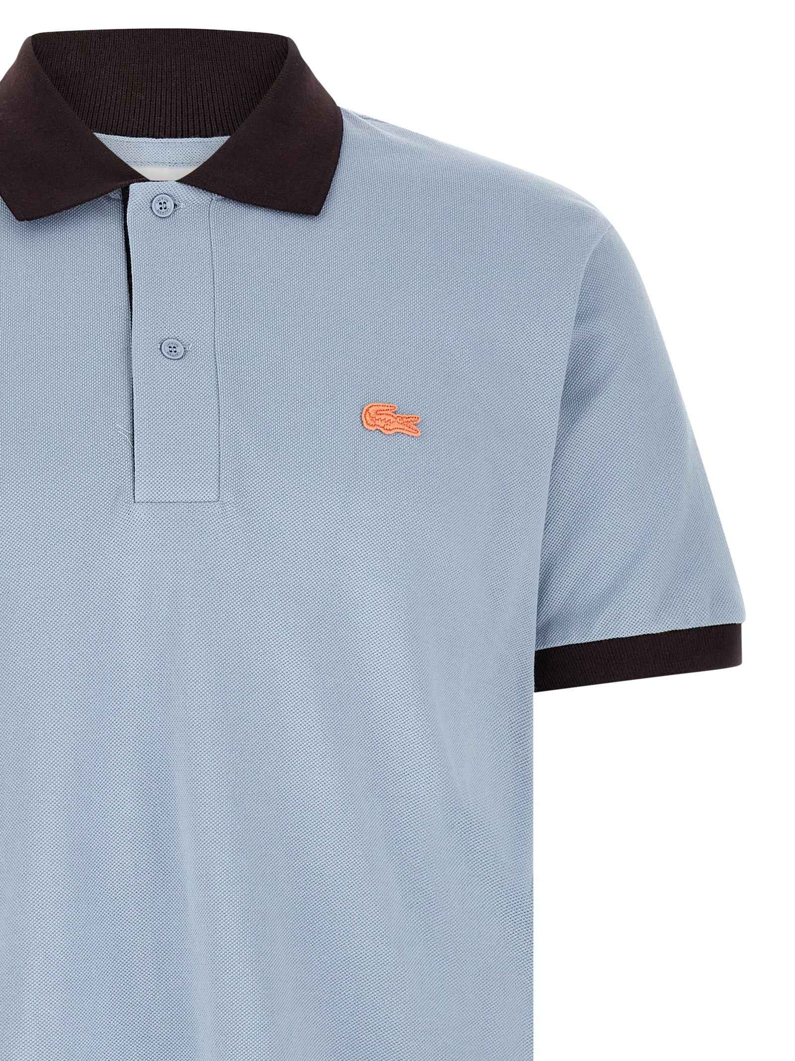 Blue Cotton Polo Shirt