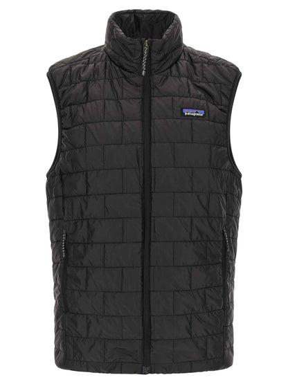 Black Polyester Sleeveless Jacket