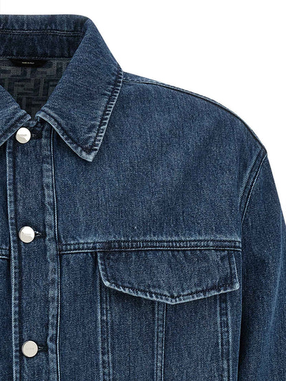 Blue Cotton Denim Jacket