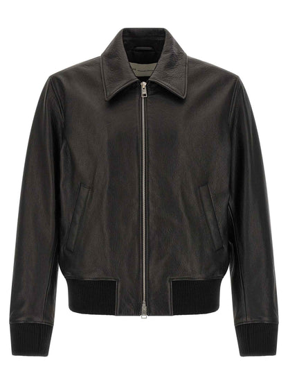 Black Lamb Leather Leather Jacket