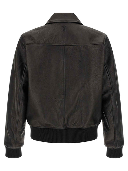 Black Lamb Leather Leather Jacket