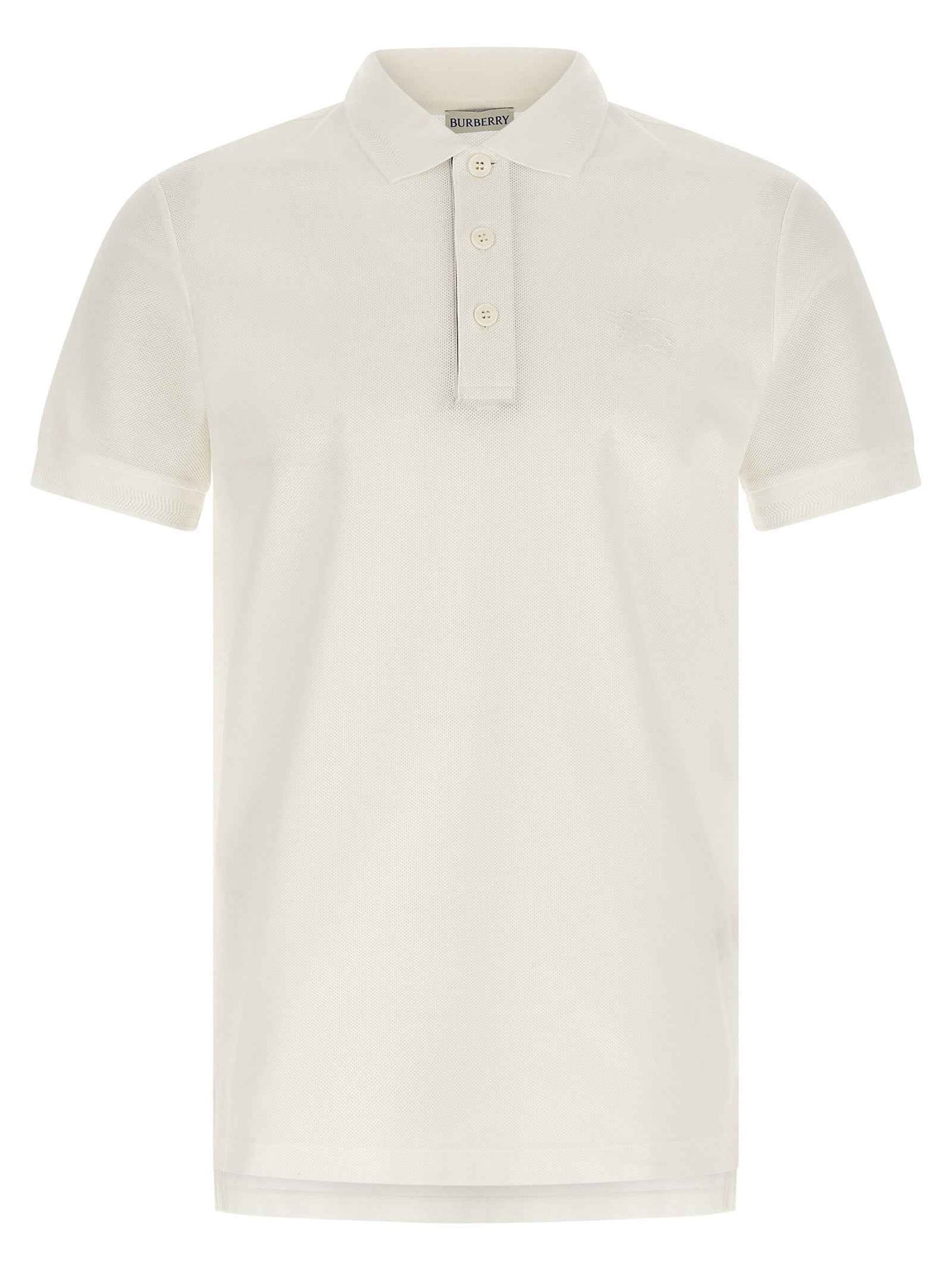 White Cotton Polo Shirt