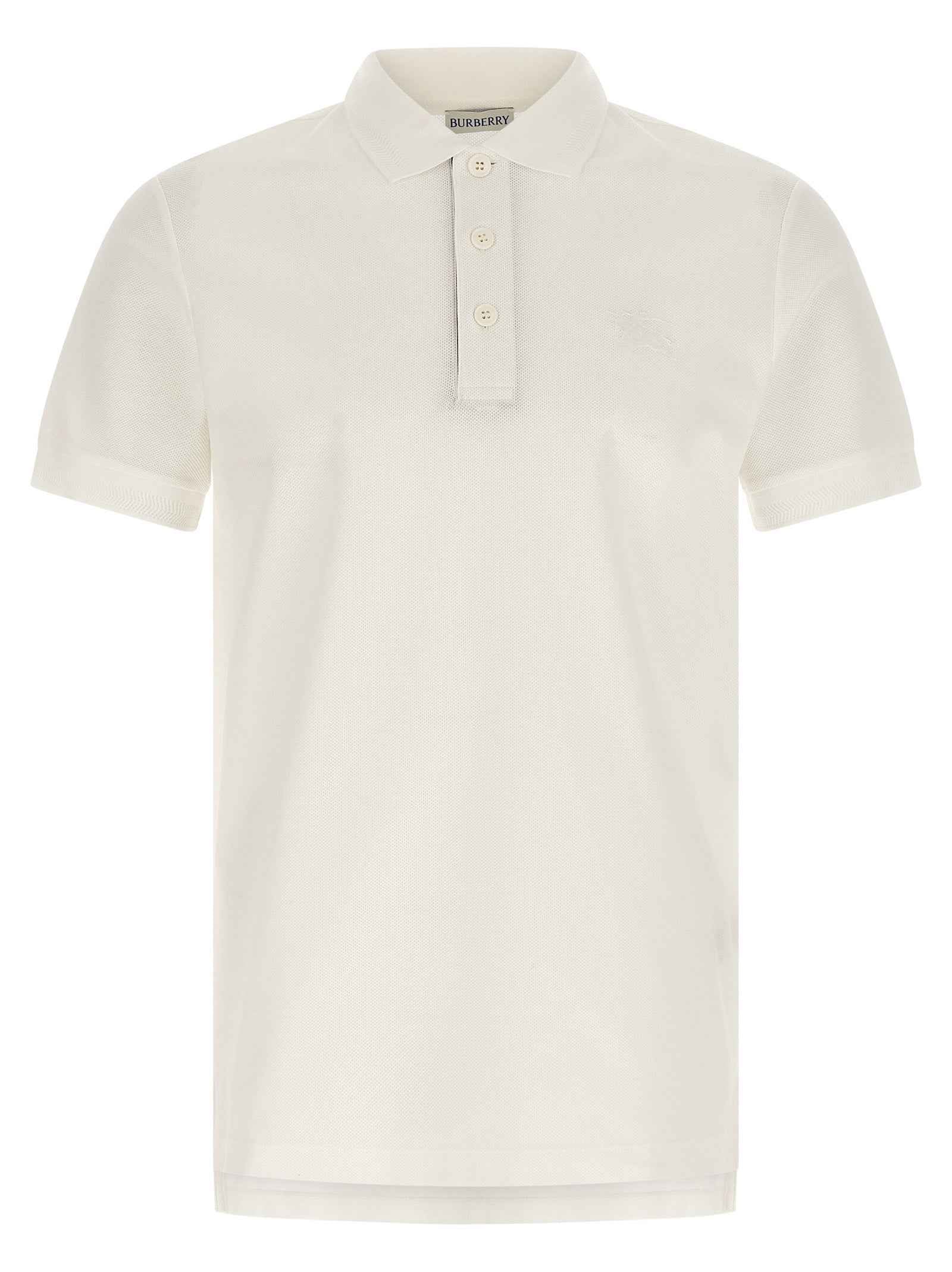 White Cotton Polo Shirt