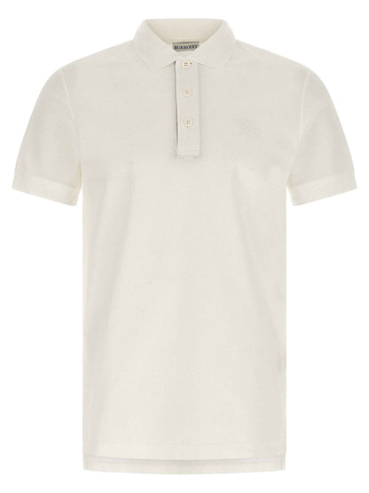 White Cotton Polo Shirt