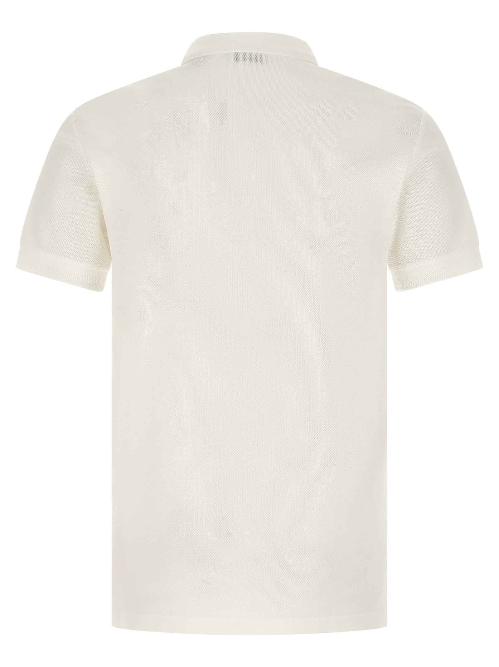 White Cotton Polo Shirt