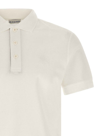 White Cotton Polo Shirt