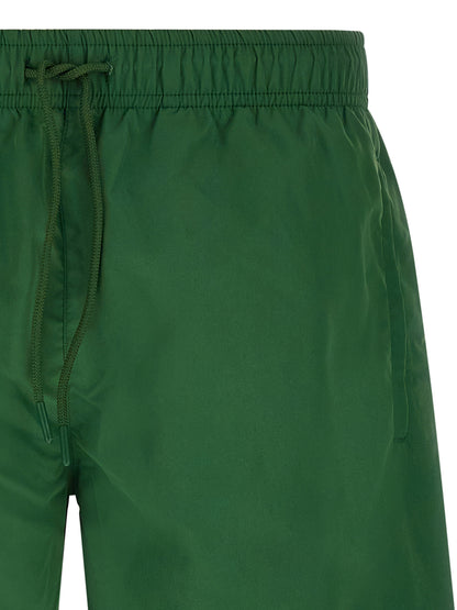 Bicolor Polyester Swim Shorts