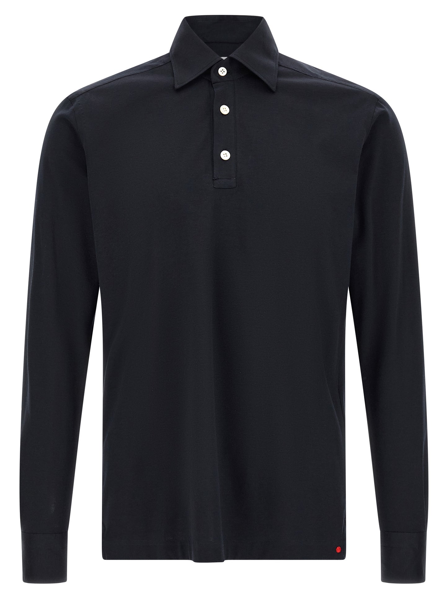 Blue Cotton Polo Shirt
