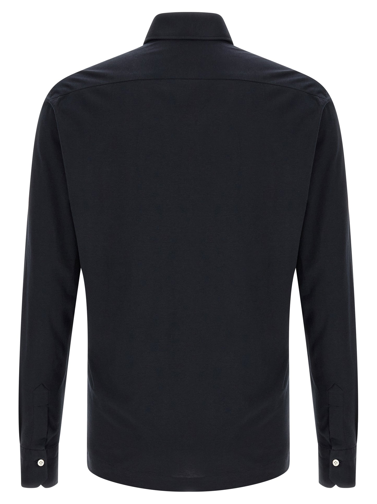 Blue Cotton Polo Shirt