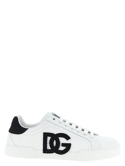 Bicolor Calfskin Low Top Sneakers