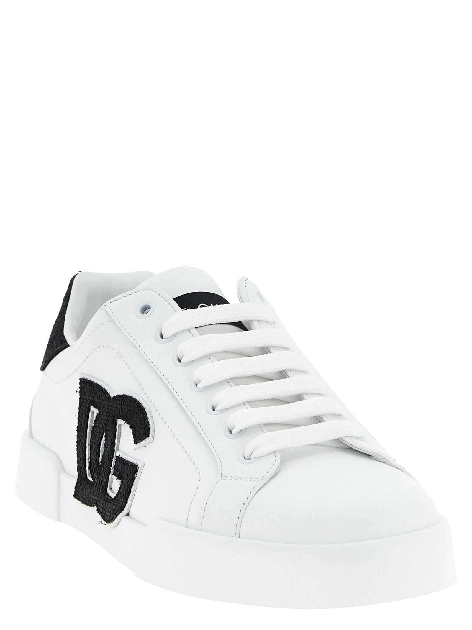 Bicolor Calfskin Low Top Sneakers