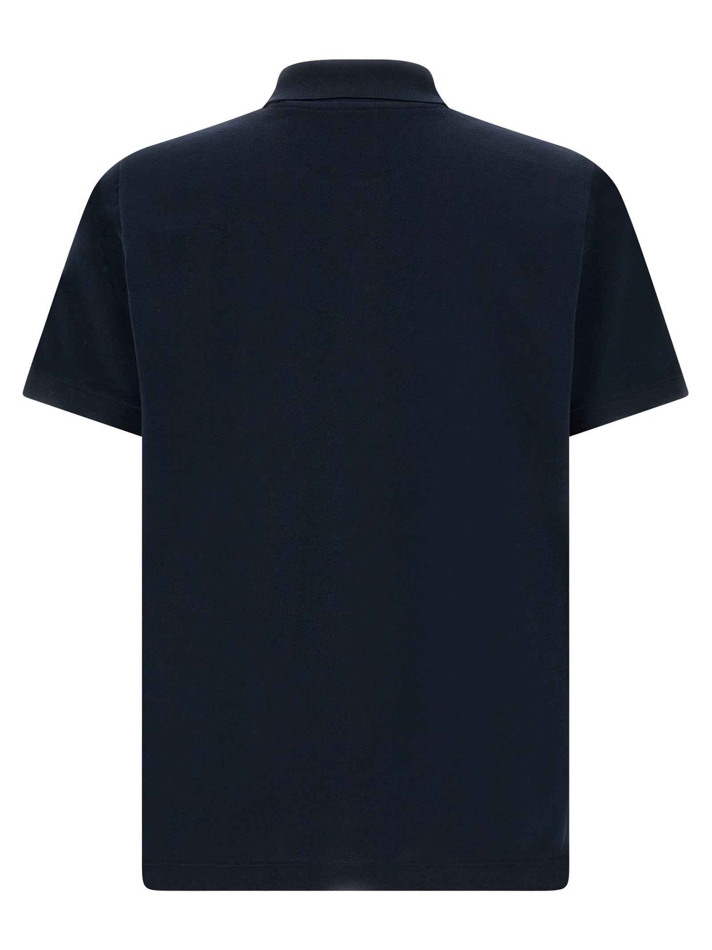 Blue Cotton Polo Shirt