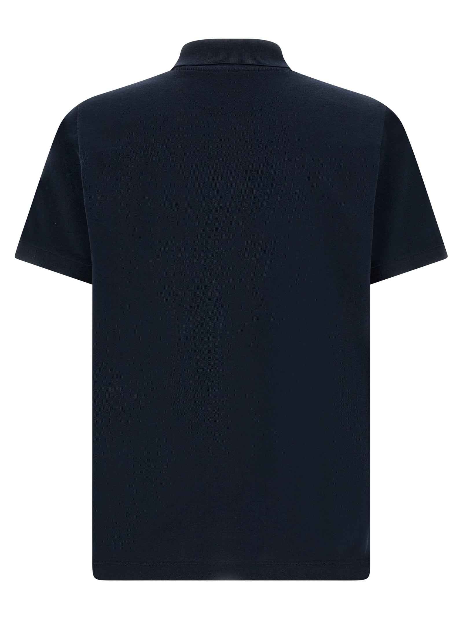 Blue Cotton Polo Shirt