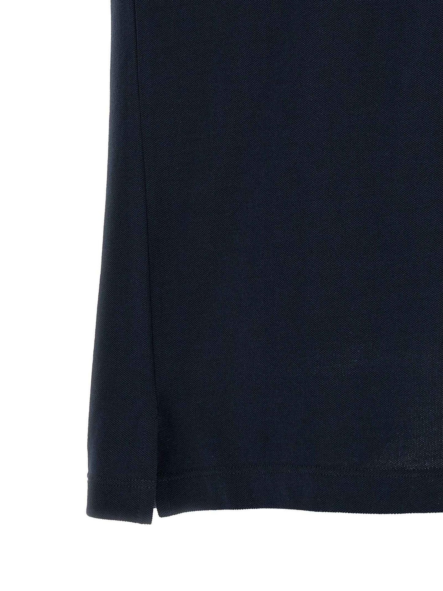 Blue Cotton Polo Shirt