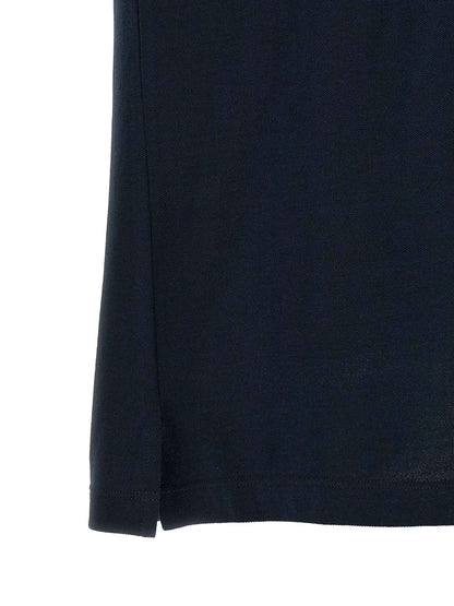 Blue Cotton Polo Shirt