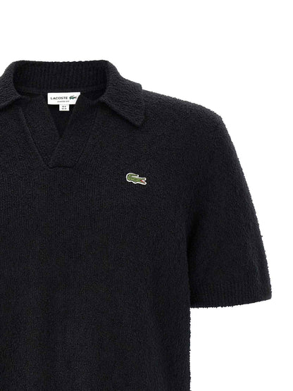 Black Cotton Polo Shirt