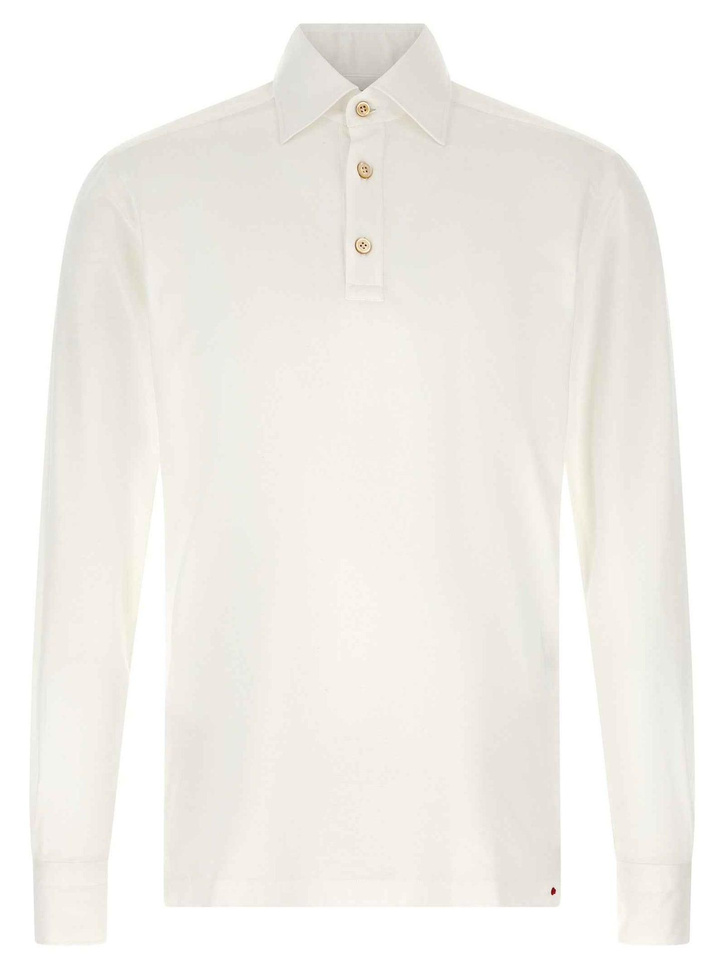 White Cotton Polo Shirt