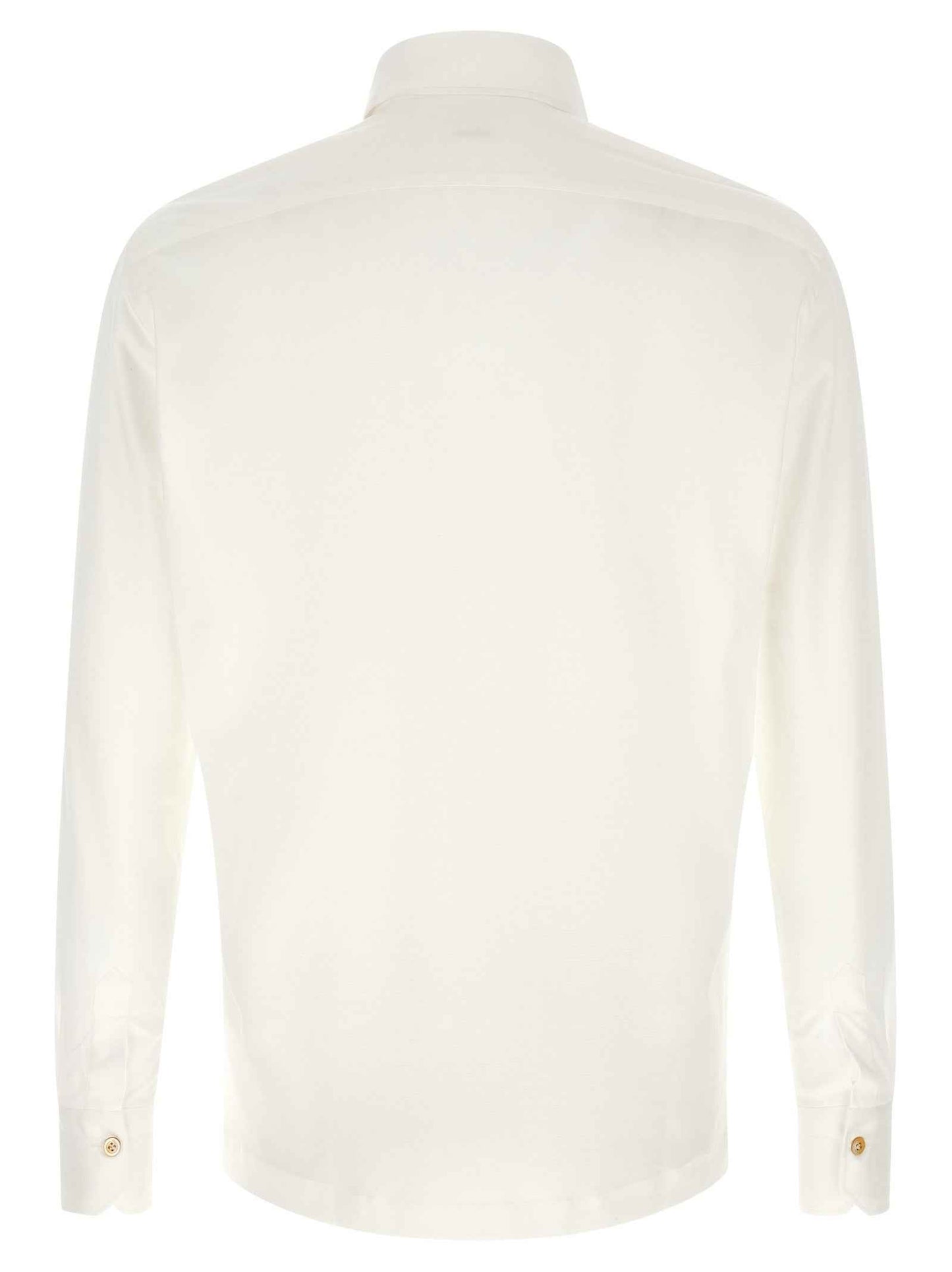White Cotton Polo Shirt