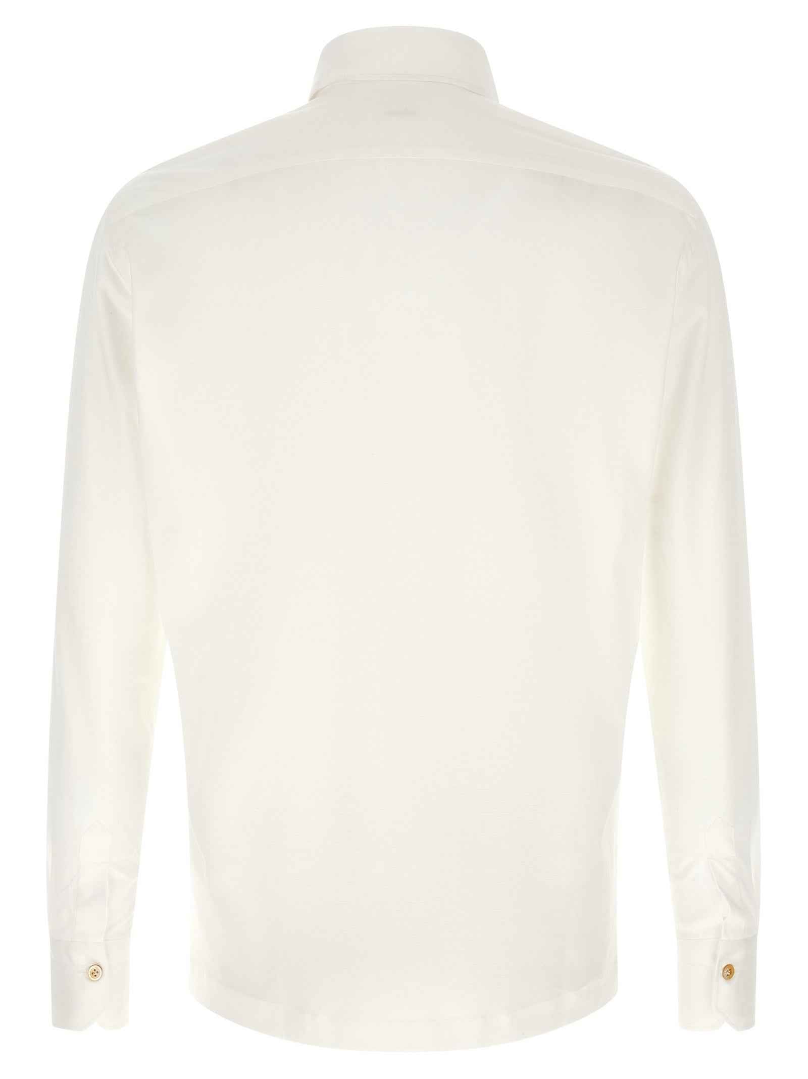 White Cotton Polo Shirt
