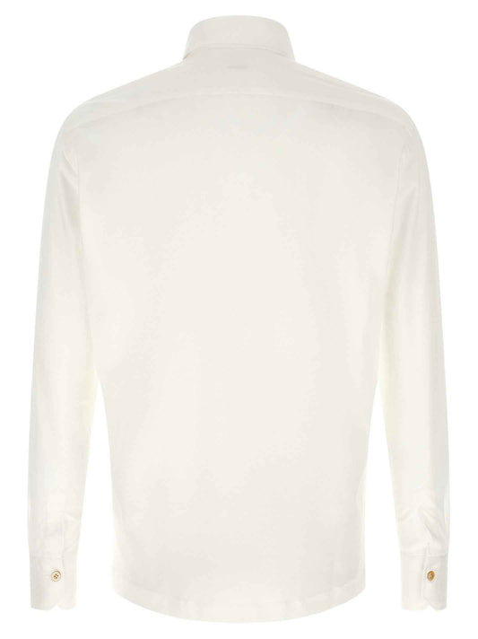 White Cotton Polo Shirt
