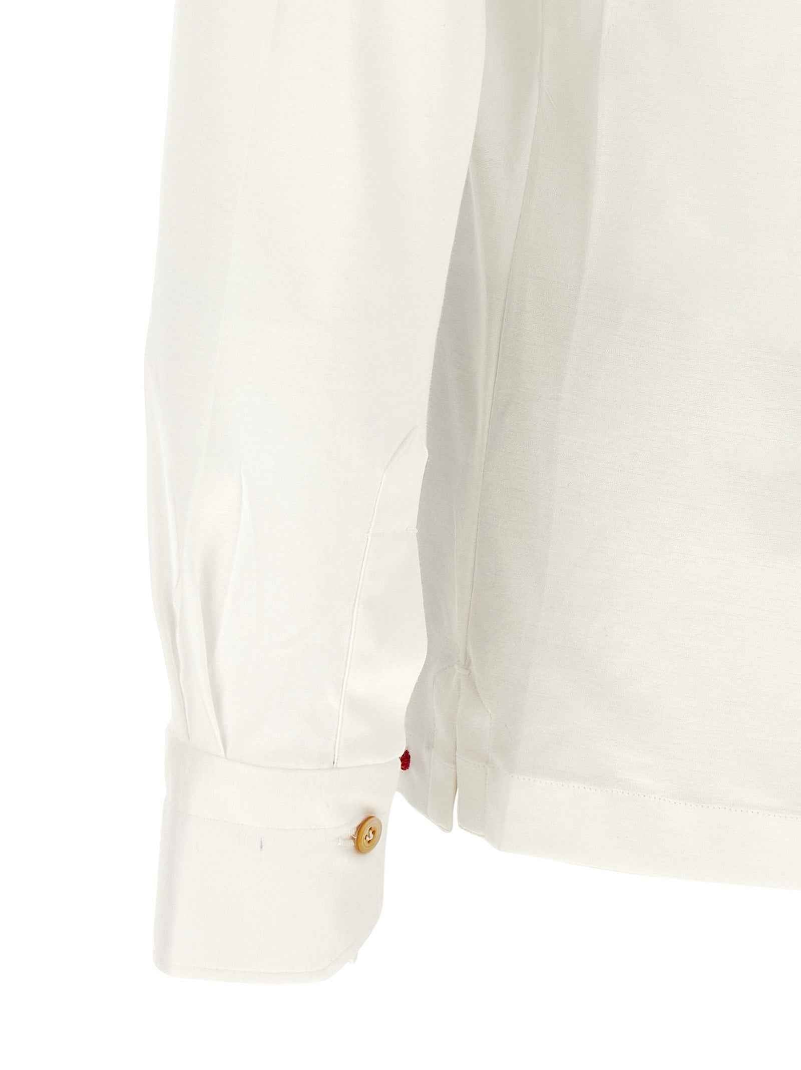 White Cotton Polo Shirt