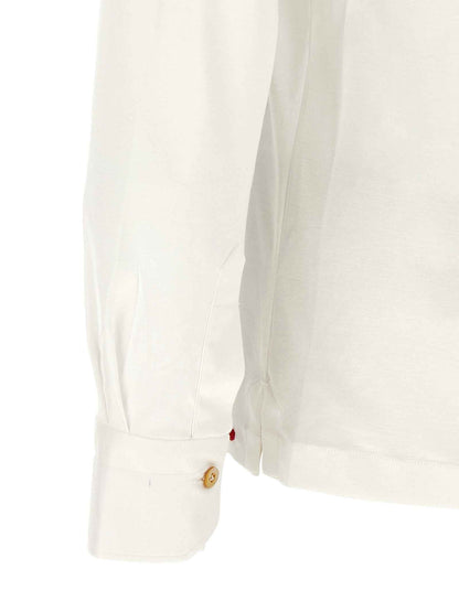 White Cotton Polo Shirt