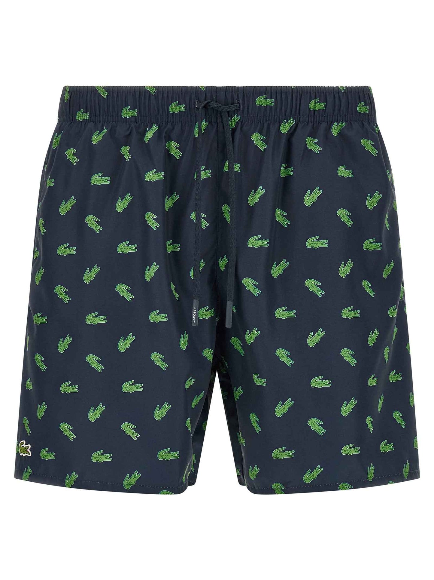 Blue Polyester Swim Shorts
