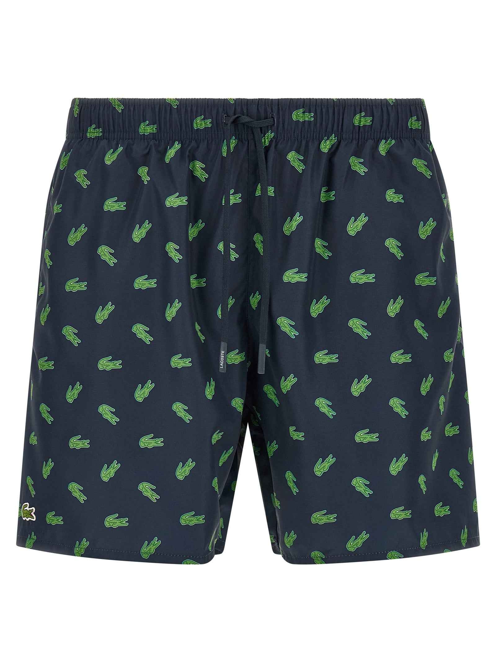 Blue Polyester Swim Shorts