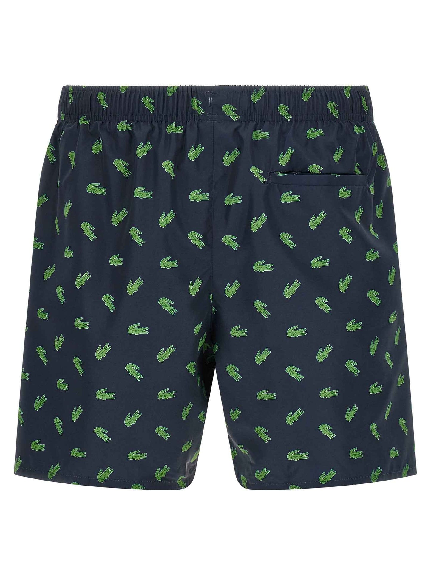 Blue Polyester Swim Shorts