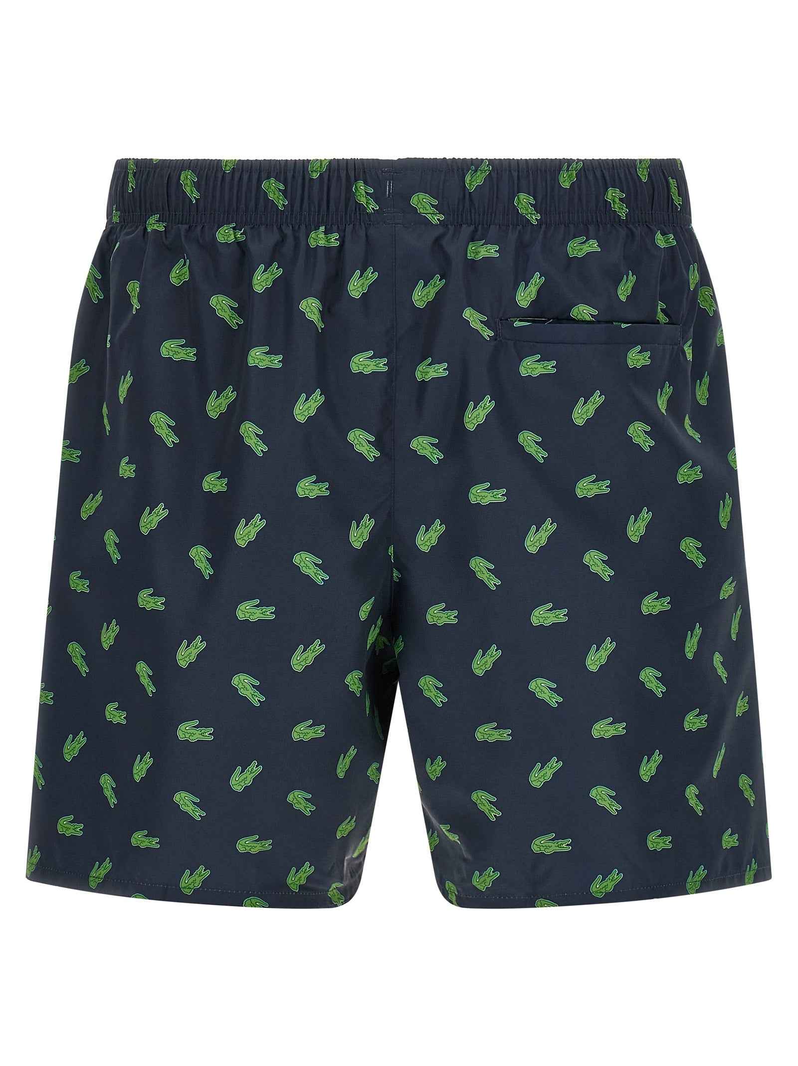 Blue Polyester Swim Shorts