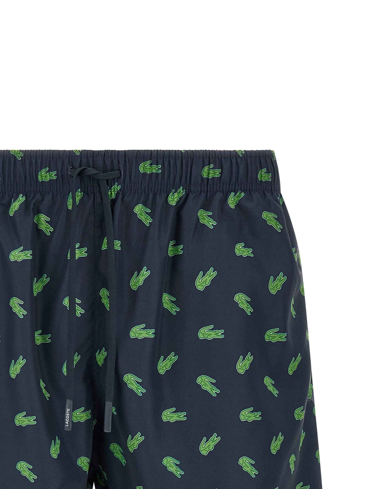 Blue Polyester Swim Shorts
