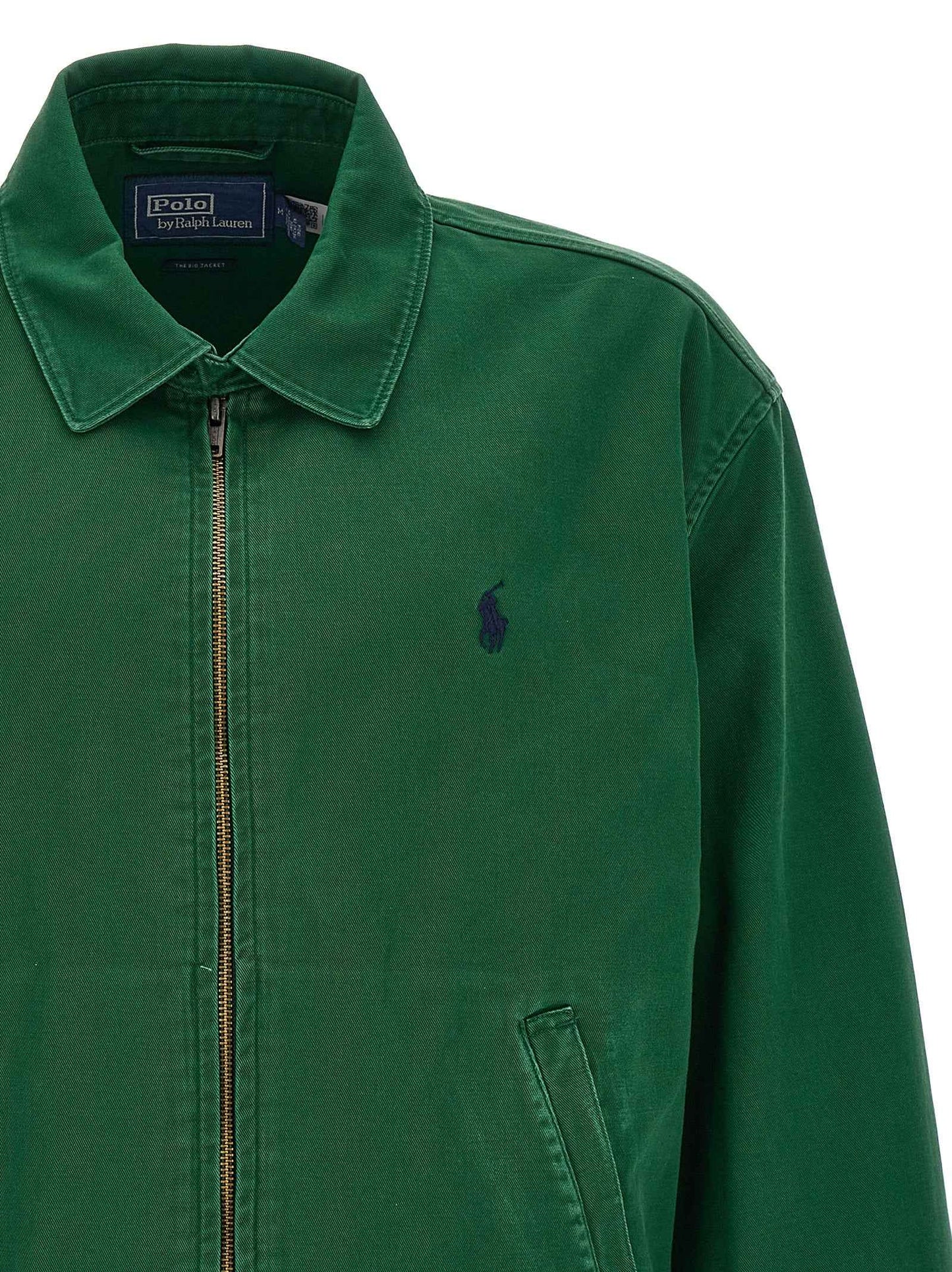 Bicolor Cotton Full-Length Jacket