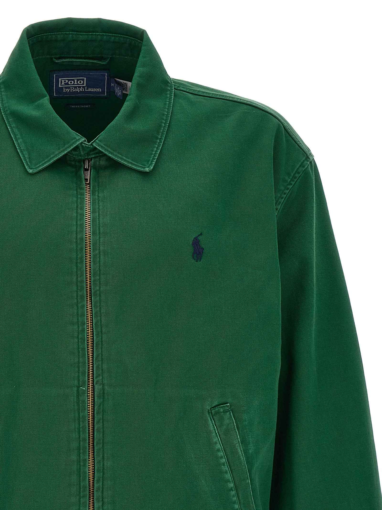 Bicolor Cotton Full-Length Jacket