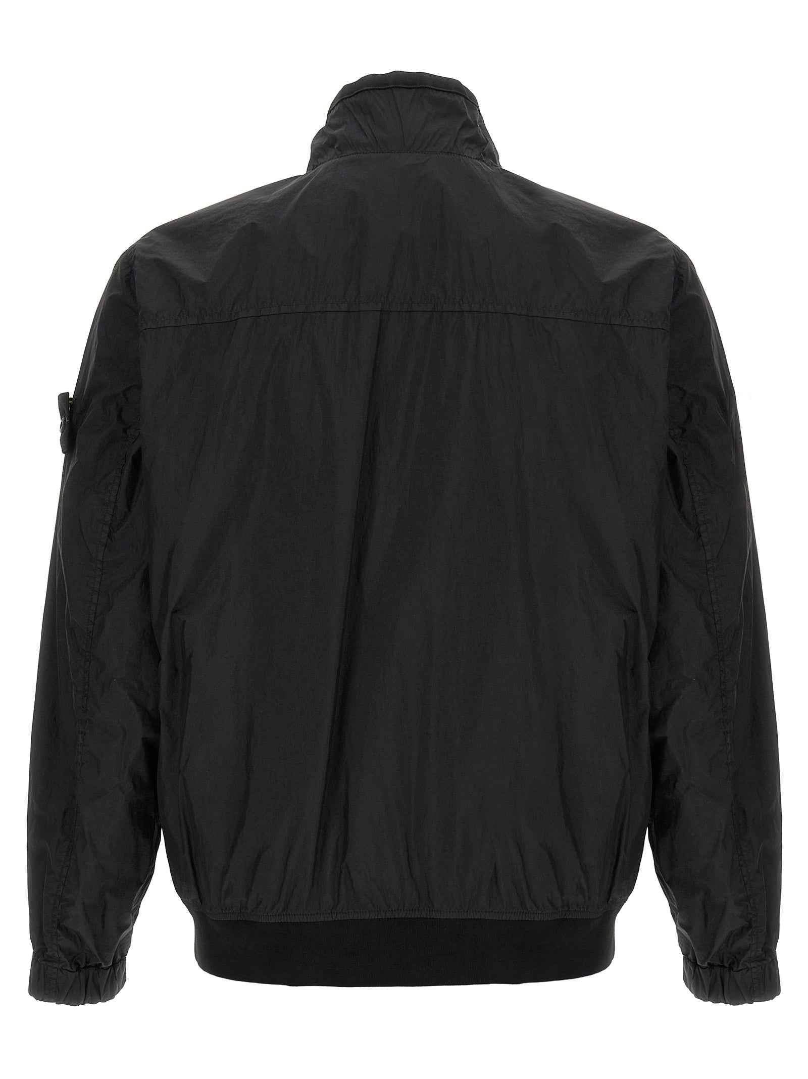 Black Polyamide Full-Length Jacket