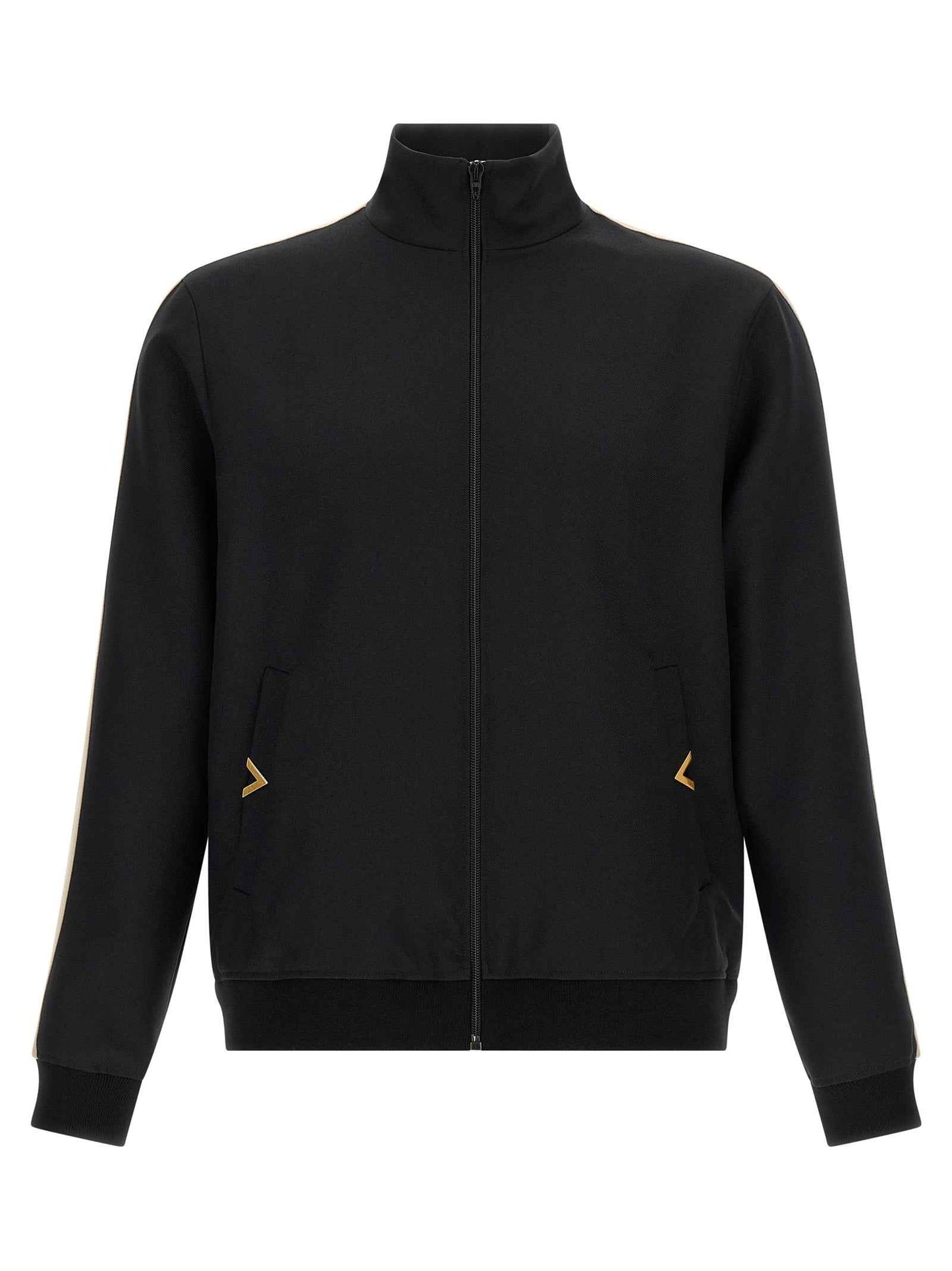 Black Polyester Sweatshirt