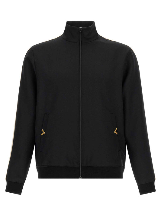 Black Polyester Sweatshirt
