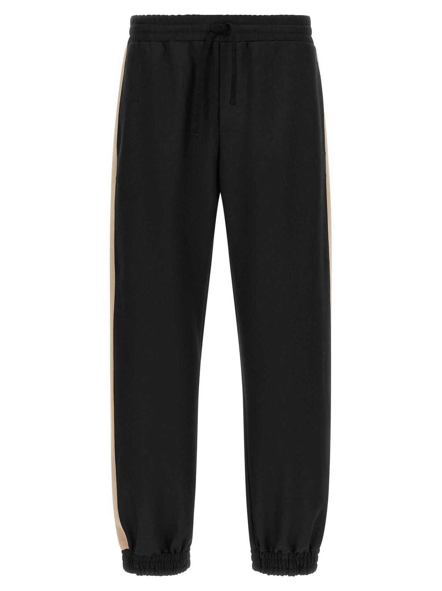 Black Polyester Athletic Pants